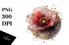 Abstract Golden Poppy PNG Product Image 1