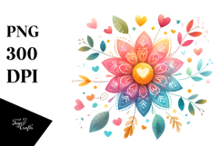 Simple Boho Flower, Transparent PNG Product Image 1