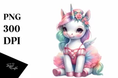Baby Unicorn Lyrical Dancer, Dreamy PNG Product Image 3