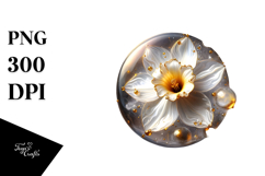 Abstract Daffodil PNG Product Image 1