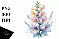 Detailed Glossy Foxglove with Transparent PNG Product Image 3