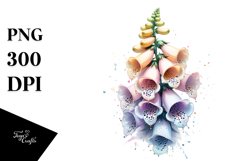 Detailed Glossy Foxglove with Transparent PNG Product Image 3