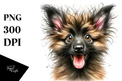 Watercolor Cute Malinois, Transparent PNG Product Image 1