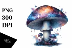 Detailed Glossy Mystical Mushroom PNG Product Image 3