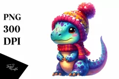 Vibrant Dumb Baby Dinosaur PNG Product Image 1