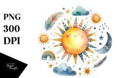 Simple Sun, Transparent PNG Product Image 1