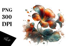 Abstract y Nasturtium Clipart Product Image 3