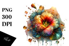 Abstract Glossy Nasturtium Clipart Product Image 3