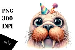 Walrus Party Hat Confused Product Image 1