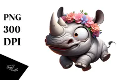 Cow with Party Hat, High-Res PNG Product Image 1
