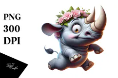 Cow with Party Hat, High-Res PNG Product Image 1
