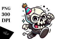 Aggressive Sugar Skull PNG Product Image 1