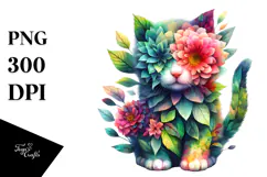 Vibrant Watercolor Kitten, 20 oz Tumbler Product Image 1