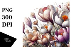 Abstract Large Crocus | Sublimation | Clipart Product Image 3