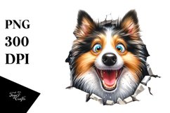 Funny Crazy Collie | Sublimation | Clipart Product Image 1