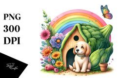 Colorful Dog House Vegetable Rainbow | Sublimation, Clipart Product Image 3