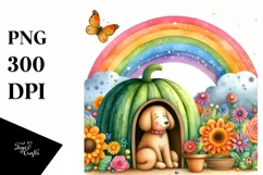 Watercolor Dog House | Clipart Product Image 3