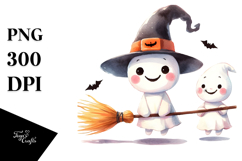 Funny Halloween Broomstick PNG Product Image 1