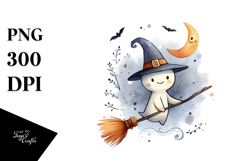Funny Halloween Broomstick PNG Product Image 1