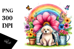 Watercolor Dog House | Clipart Product Image 1