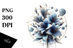 Abstract Lobelia PNG Product Image 1