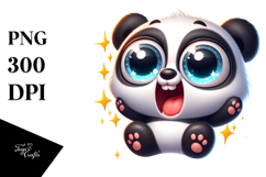 Silly Cartoon Panda PNG Product Image 1