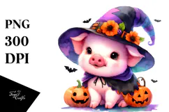 A Cute Baby Pig in Style PNG Product Image 1