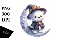 Digital Painting Baby Polar Bear PNG Product Image 3