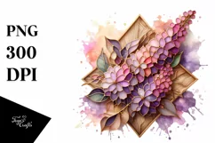 Wooden Stained Lilac Shiny | Sublimation Clipart Product Image 3