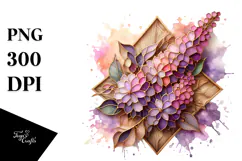 Wooden Stained Lilac Shiny | Sublimation Clipart Product Image 1