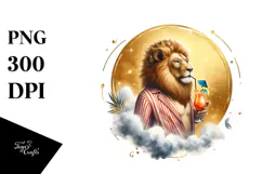 Lion in Beachwear, High-Res PNG Product Image 1