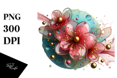 Abstract Cherry Blossom PNG Product Image 1