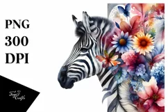 Vibrant Zebra | Sublimation | PNG Clipart Product Image 1