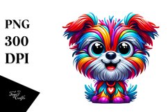Cute Cartoon Funny Yorkipoo | Sublimation | Clipart Product Image 1