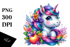 Vibrant Monkey with Flowers PNG Product Image 1