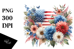 Watercolor USA Poppy, PNG Product Image 1