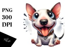 Funny Bull Terrier Sticker | Clipart Product Image 1