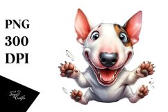 Funny Bull Terrier Sticker | Clipart Product Image 1