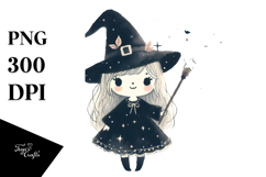 Washed Retro Cute Witch,High-Res PNG Product Image 1
