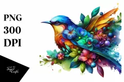 Bird with Flower Body PNG Product Image 3