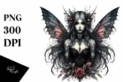 Detailed Gothic Fairy PNG Product Image 3