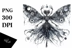 Detailed Gothic Fairy PNG Product Image 1