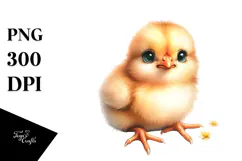 Cute Baby Chicken PNG Product Image 1