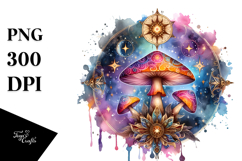 Celestial Mushroom Tarot PNG Product Image 1