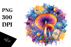Celestial Mushroom Tarot PNG Product Image 1
