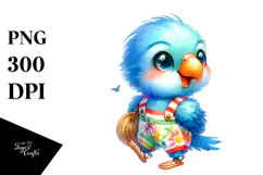 Singer Look Baby Parrot PNG Product Image 1