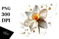 Abstract Narcissus, PNG Product Image 1