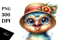 Colorful Peacock, Beach Style PNG Product Image 1