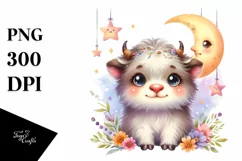 Colorful Baby Musk Ox | Clipart Product Image 1