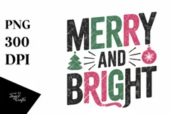 Merry and Bright Christmas Png Product Image 5